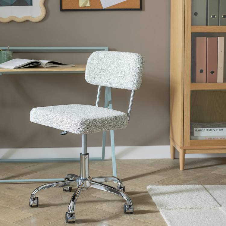 Habitat Haki Fabric Office Chair - Grey