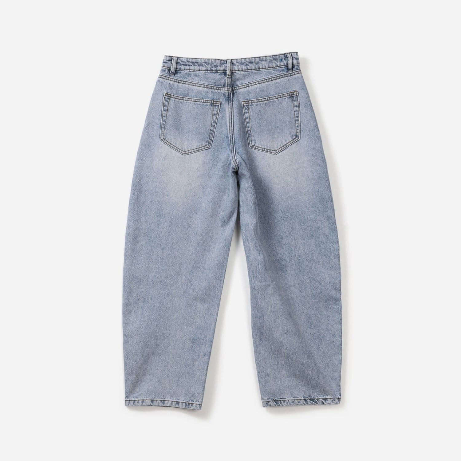 Jean barrel TEXTO bleu