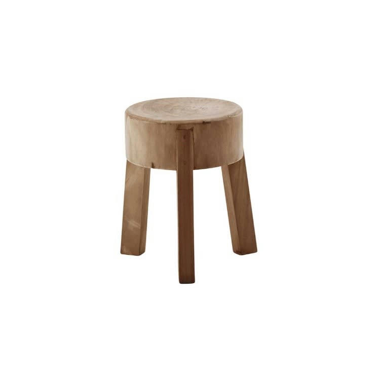 ROGER - Tabouret en bois de Suar 51cm