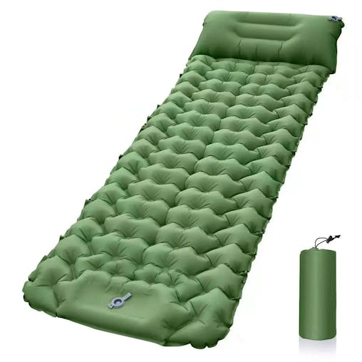 NNEOBA Outdoor Inflatable Sleeping Pad with Pillows - Ultralight Camping Mat