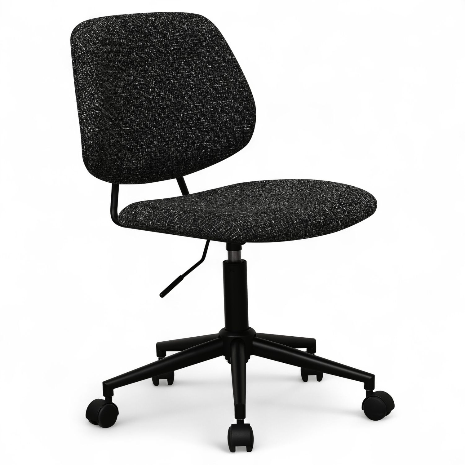Furnhouse bureaustoel Alto - Zwart - Stof (Bouclé) - 57x60x82