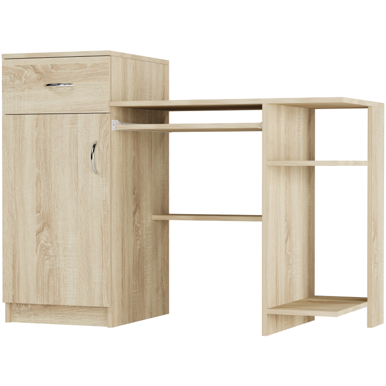 Biurko komputerowe 120cm szuflada szafka FRAMIRE N-8 sonoma