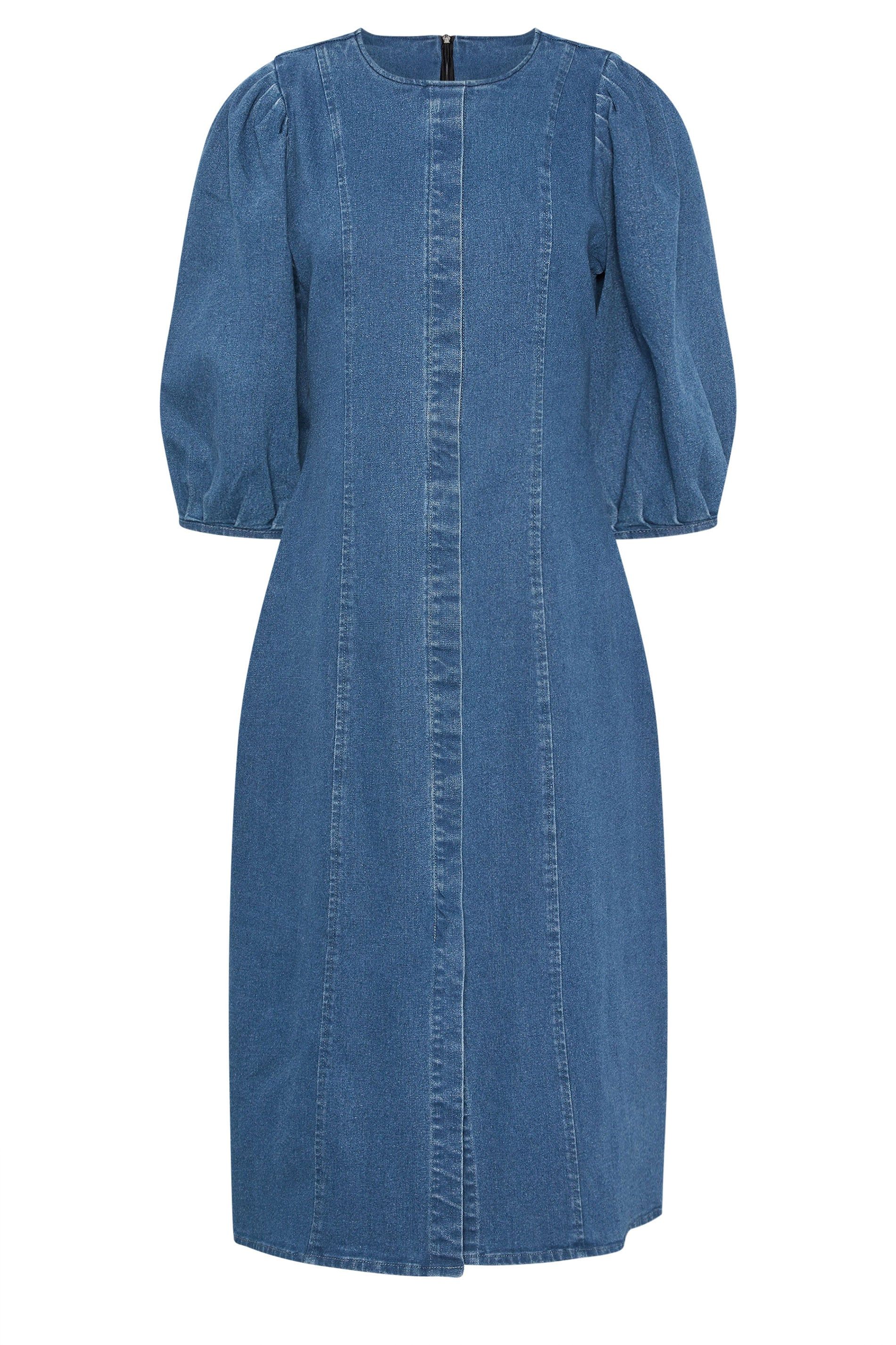 PixieGirl Petite Puff Sleeve Midi Dress