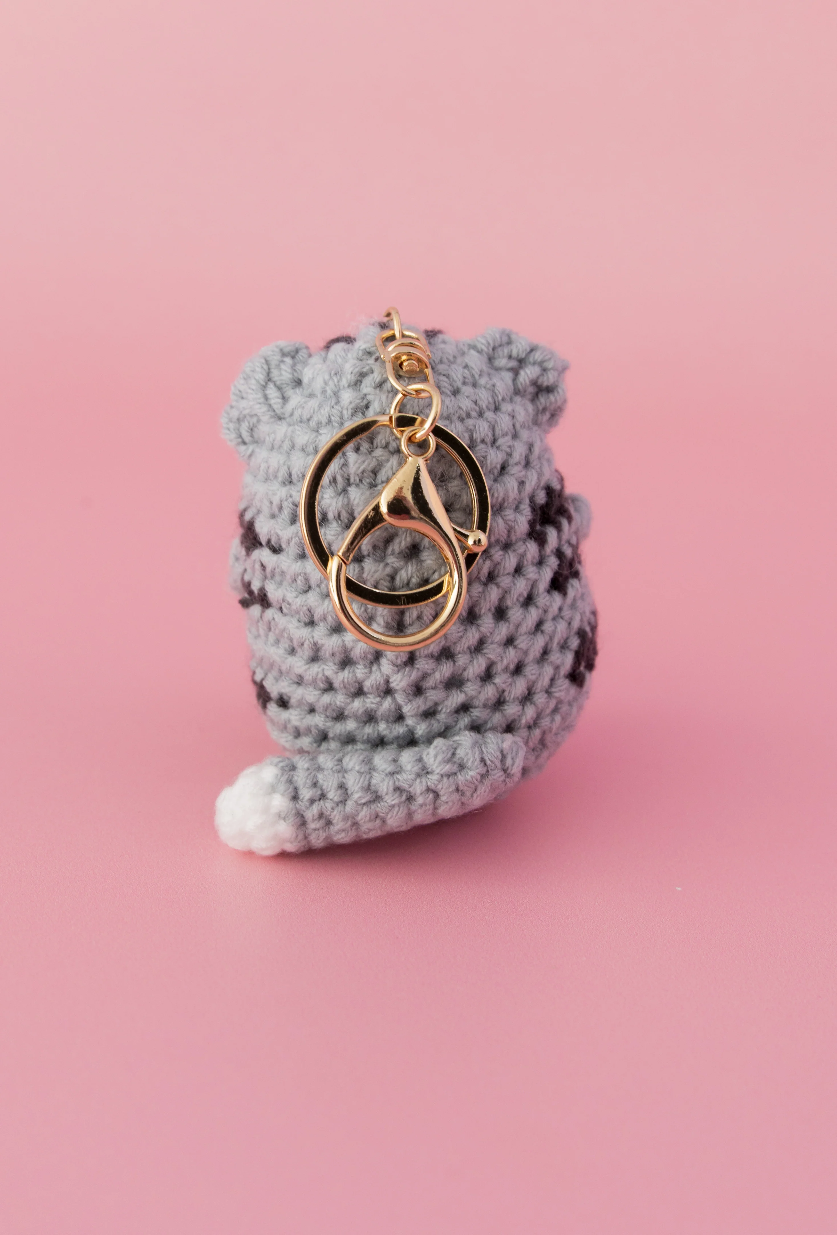 Positive Cat Keychain