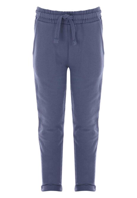 Younger Boys Blue Cotton Joggers