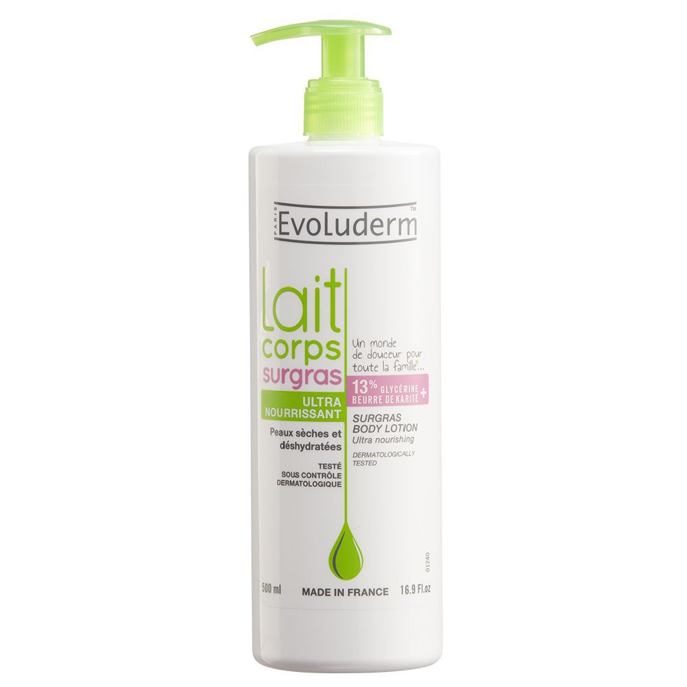 Lait corps Evoluderm surgras 500 ml