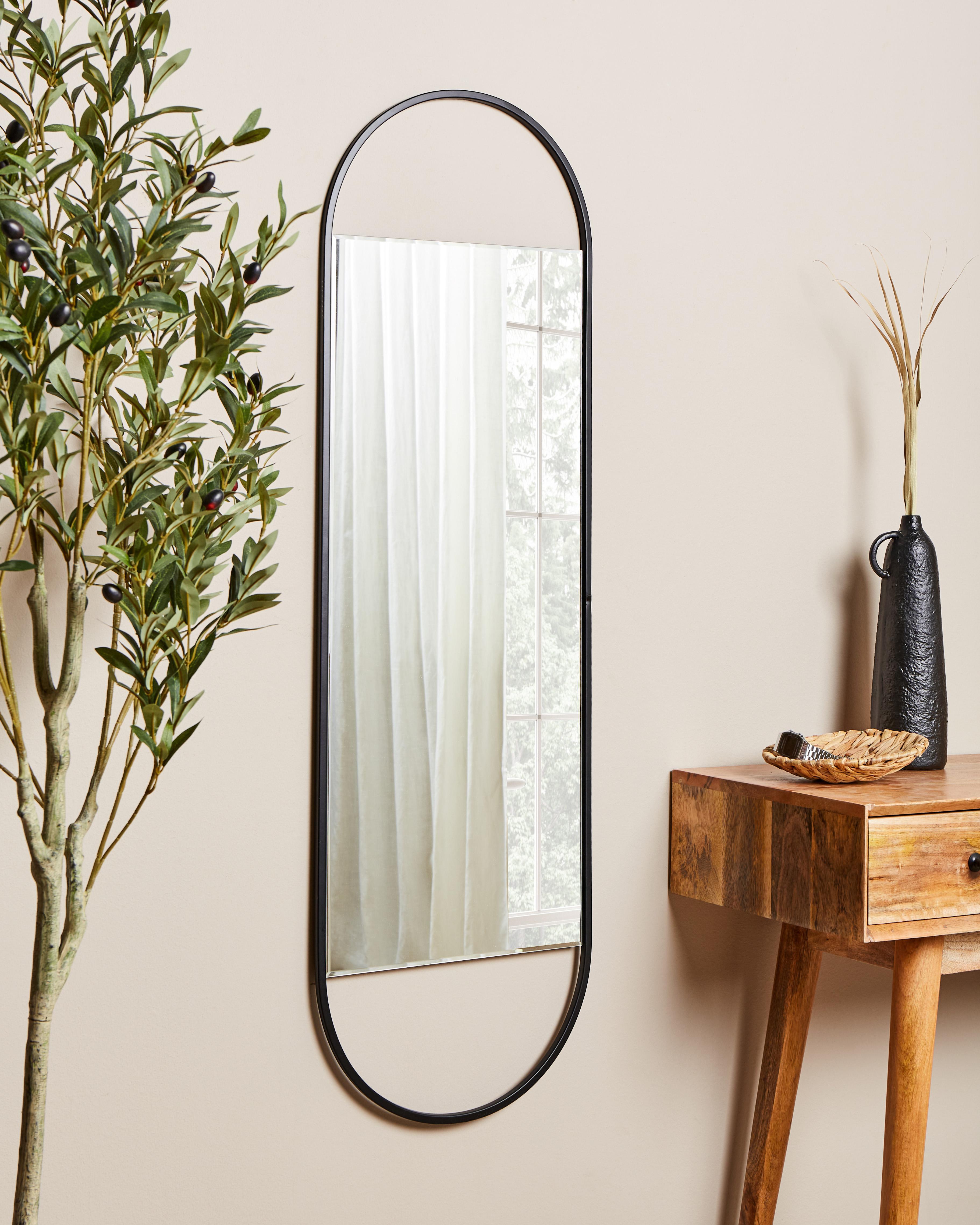 Wall Mirror VALLERY 40 cm 120 cm Metal Black
