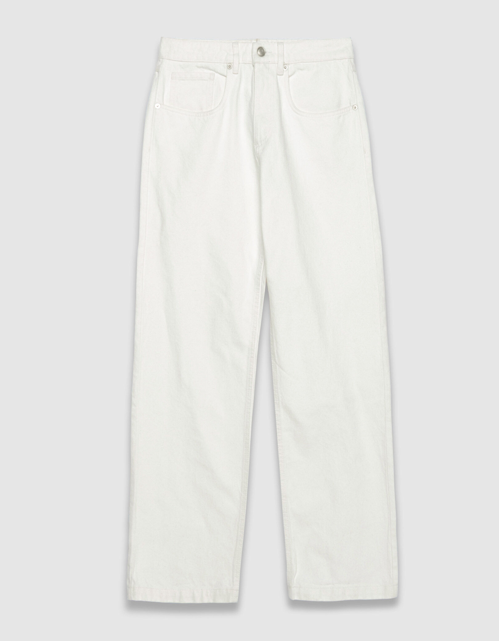 Jean droit blanc 7/8e Anders Femme