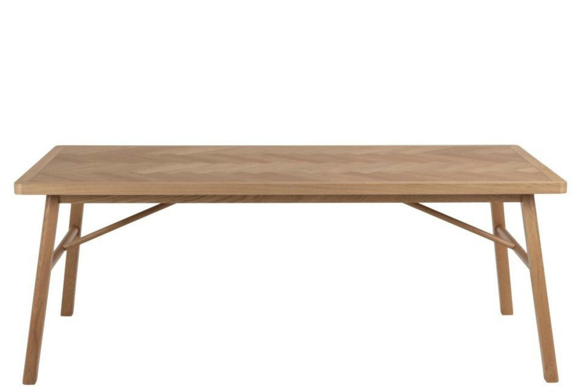 WALY - Table à manger rectangulaire en chêne L200 de style scandinave