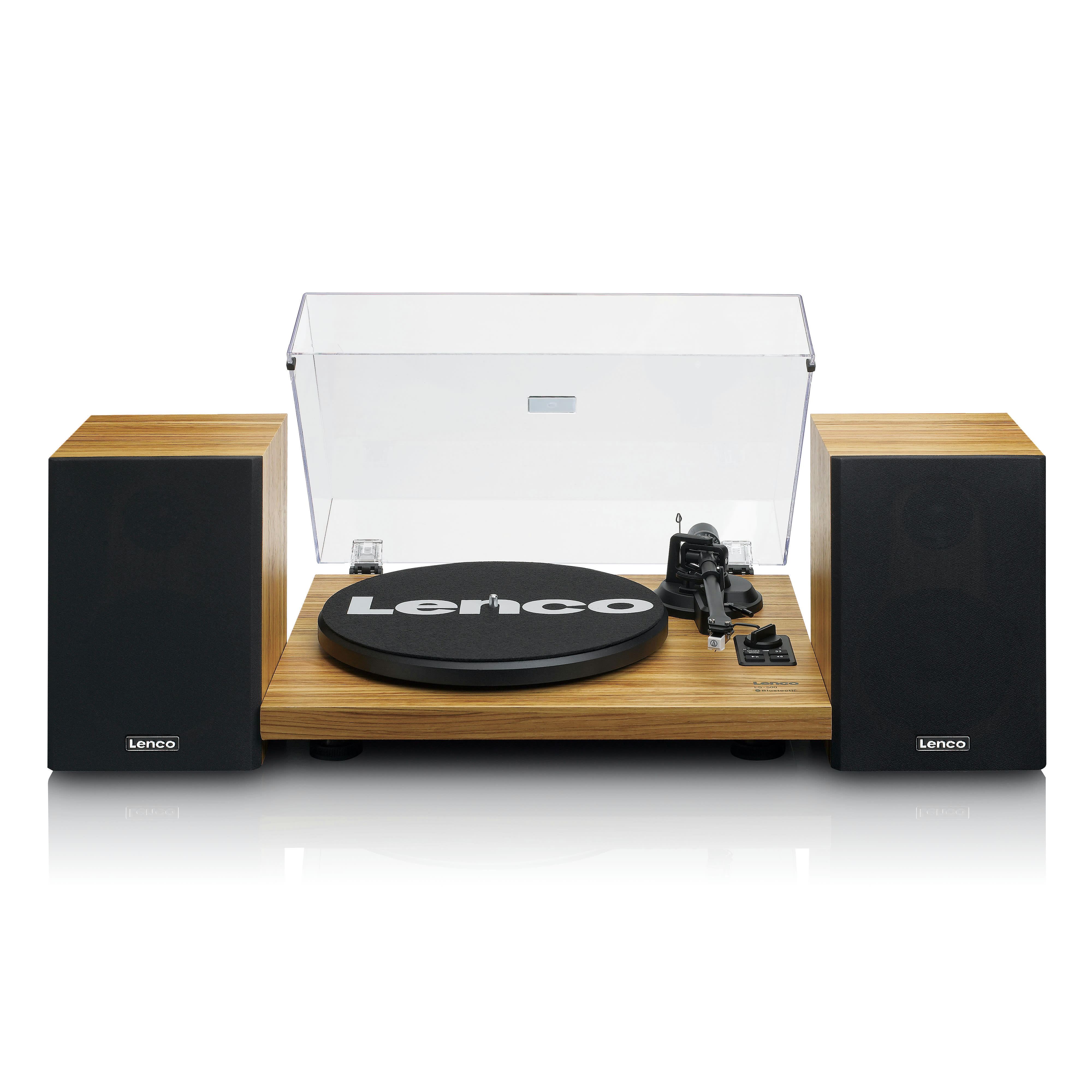 - Platine vinyle avec amplificateur intégré bluetooth et deux bois