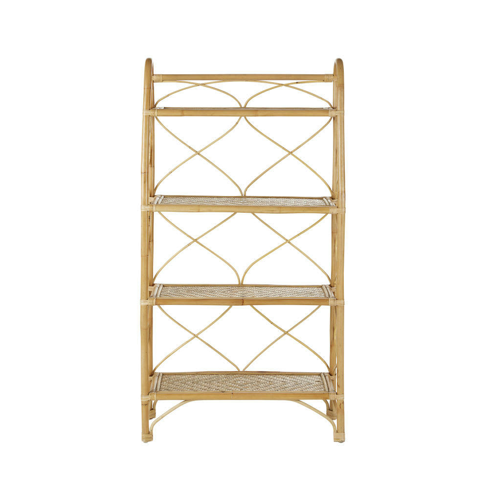 Suzon - Etagère en rotin et bambou