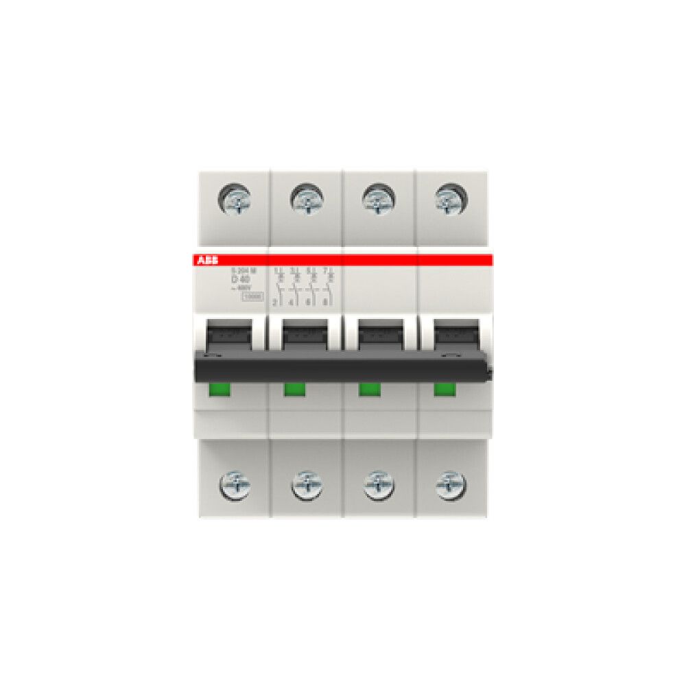 AUTOMATSIKRING ABB S 204M-D 40A 4-POL D-KAR