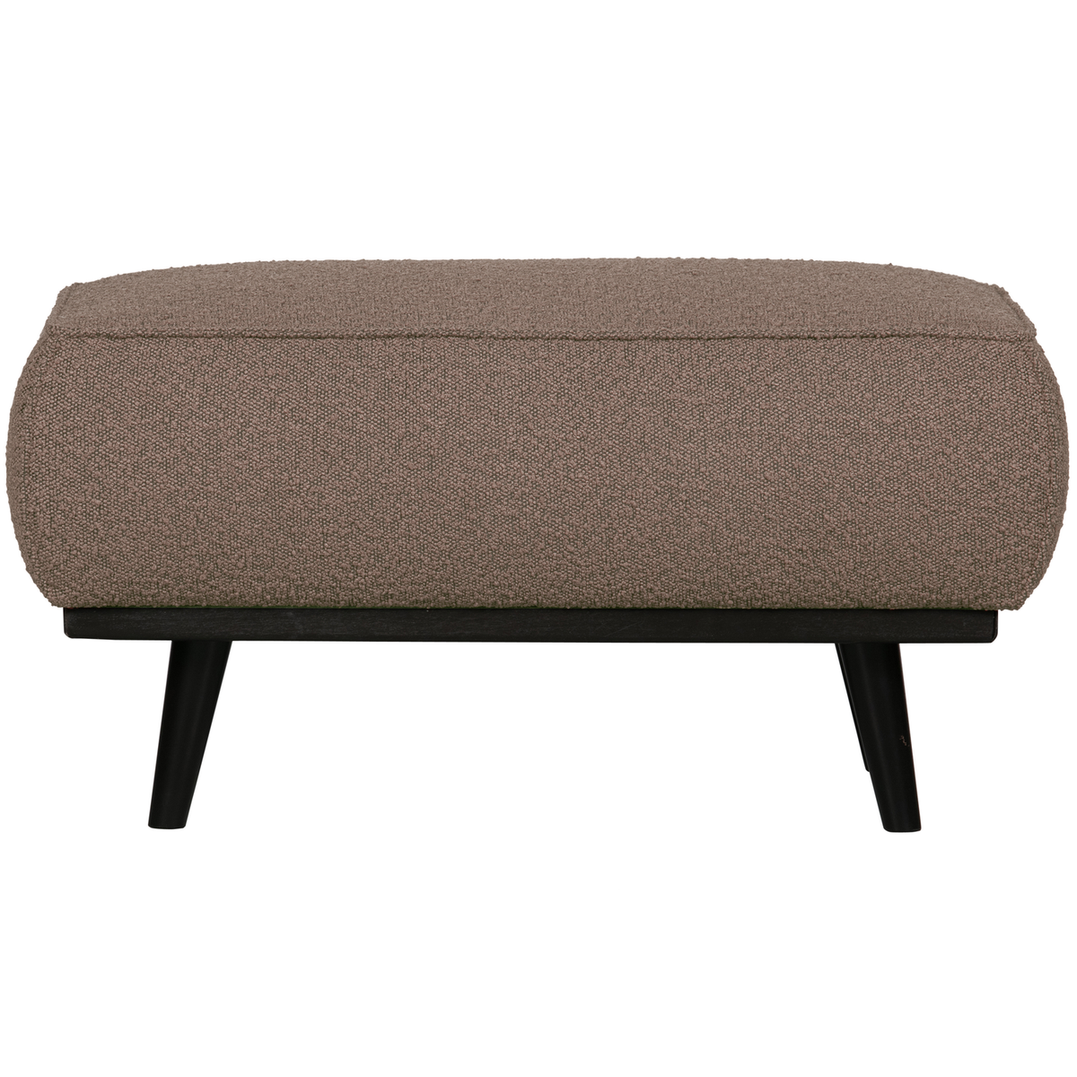WOOOD hocker Statement - Bouclé - Nougat - 40x80x55
