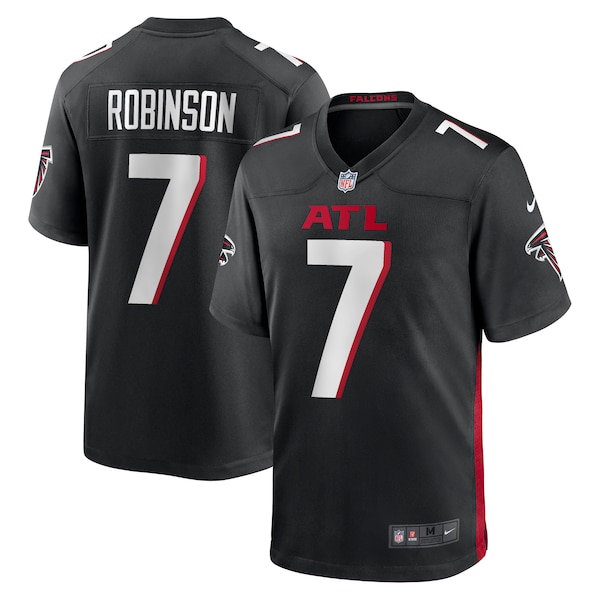 Bijan Robinson Atlanta Falcons Nike 2023 NFL Draft First Round Pick Game Jersey - Black/White
