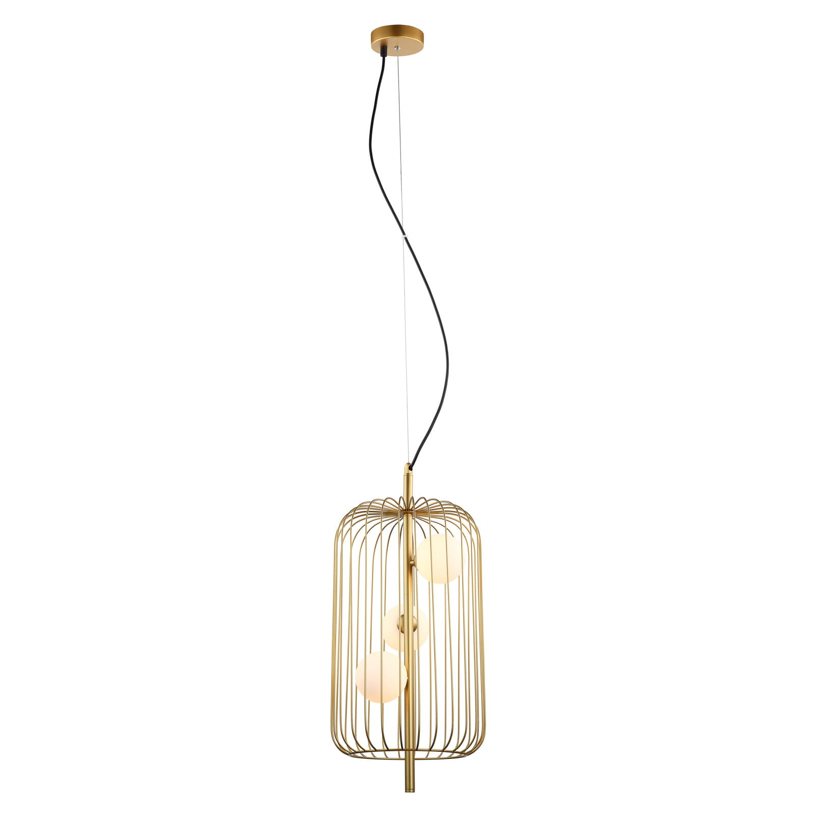 Lampa wisząca złoto-biała Hayden 3xG9x25W wym: 136x31x31 cm Italux