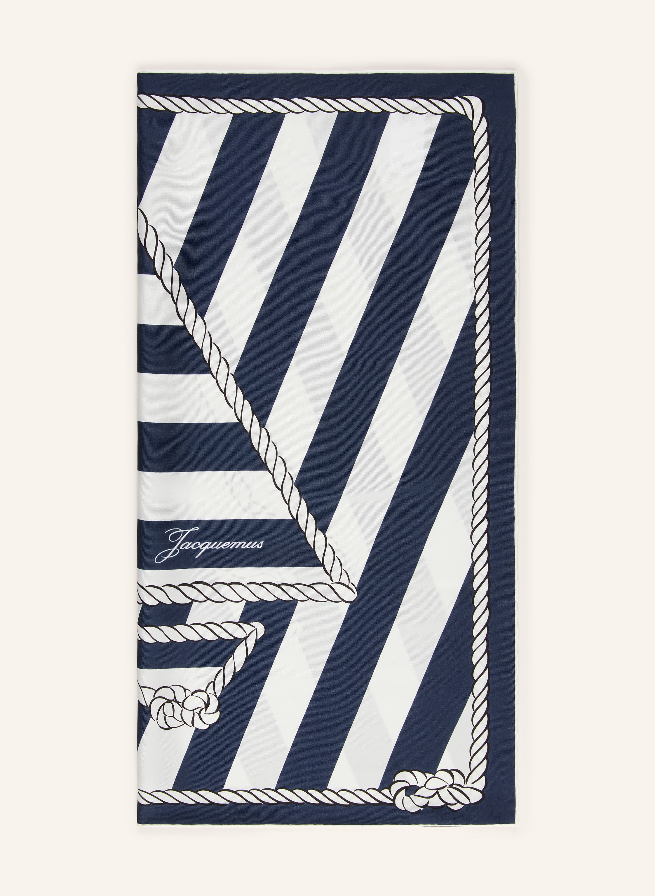JACQUEMUS Seidentuch LE FOULARD BATEAU CORDE