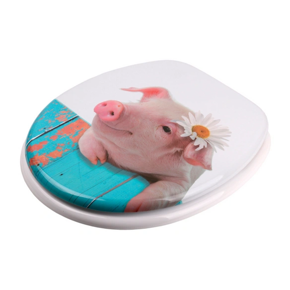 WC-Sitz, BxL: 37,7 x 47 cm, Schwein