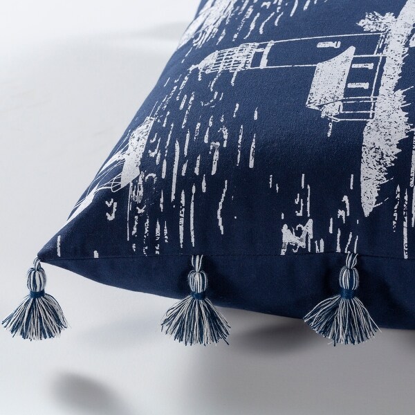 Artistic Weavers Adrie Coastal Scene Printed 22-inch Throw Pillow