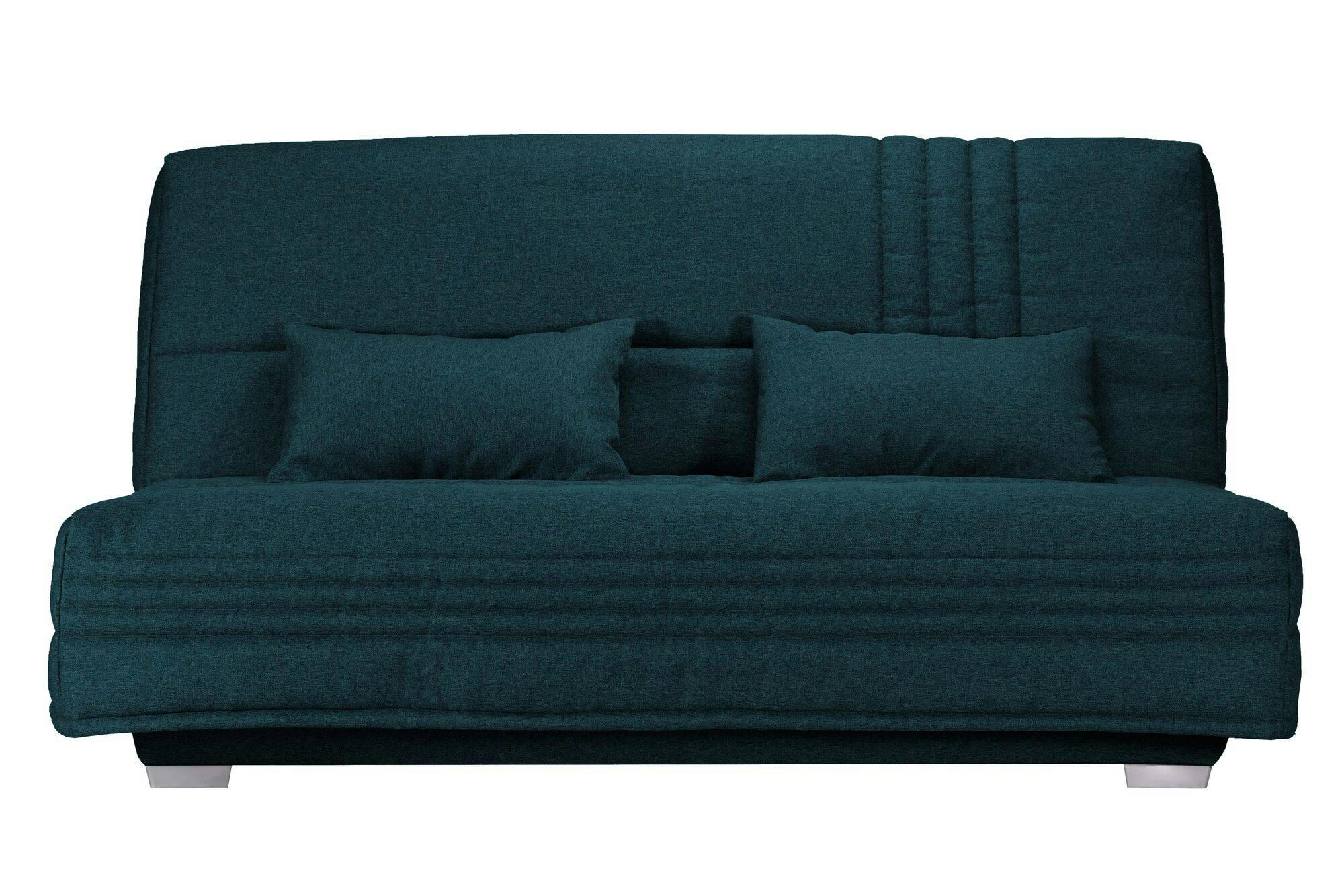 GENAY - Banquette clic-clac avec matelas de 17 cm bleu marine