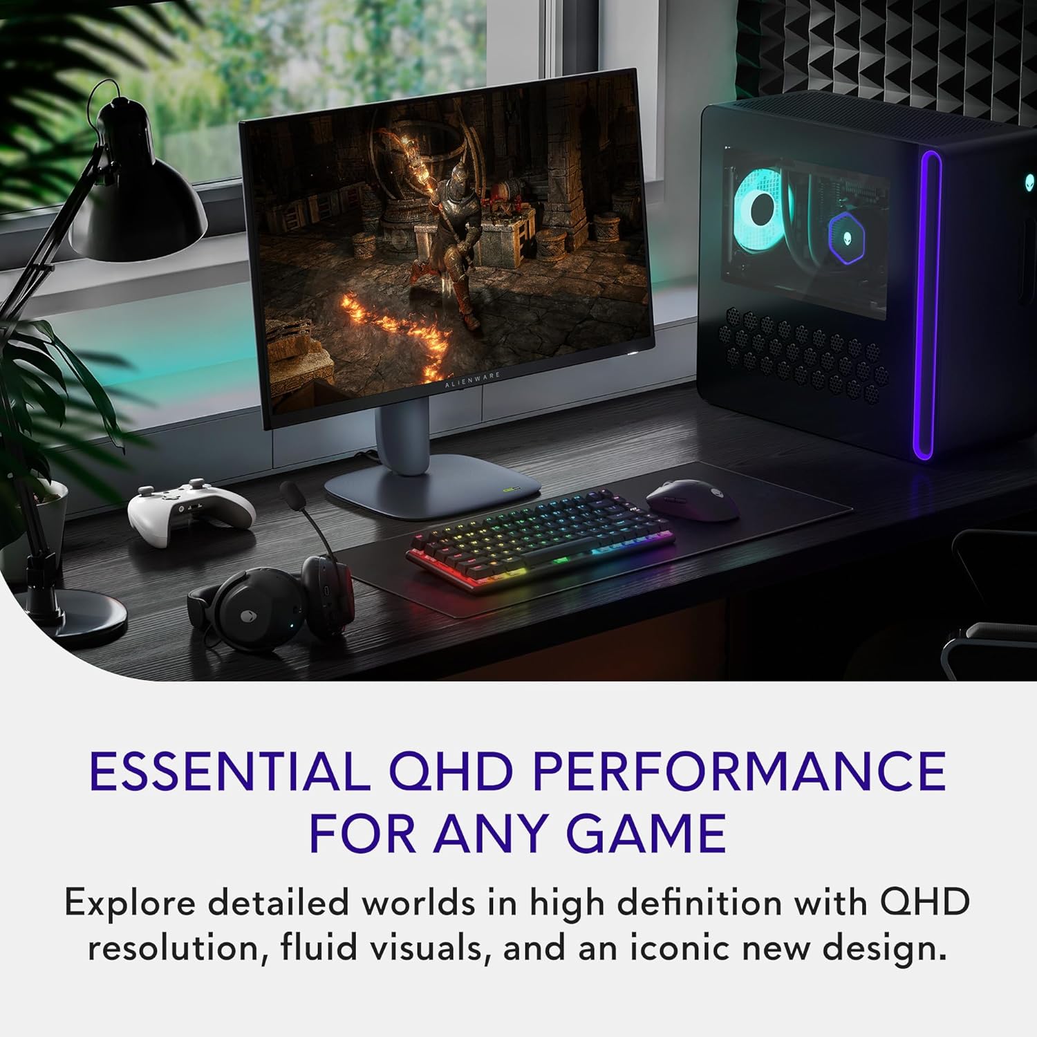 Alienware 27 Gaming Monitor - AW2725DM - 27-inch QHD 180Hz 1ms Display  IPS  NVIDIA G-SYNC  AMD Freesync  VESA AdaptiveSync.