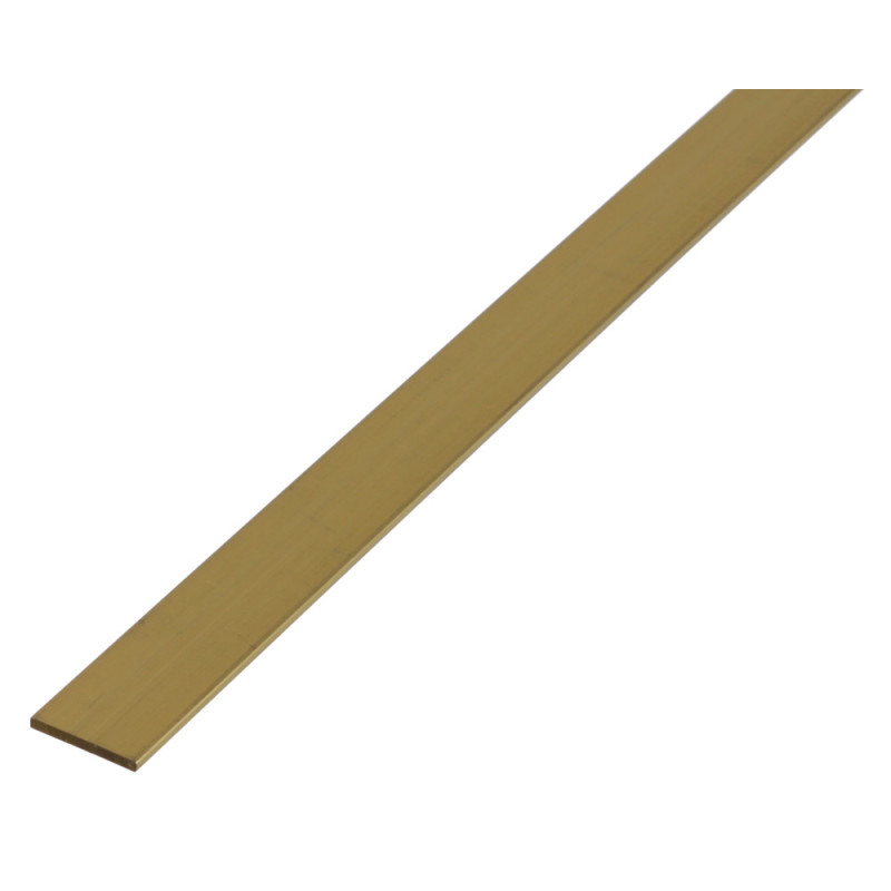 Profilé plat en laiton 15 x 2 mm 1 m ALBERTS