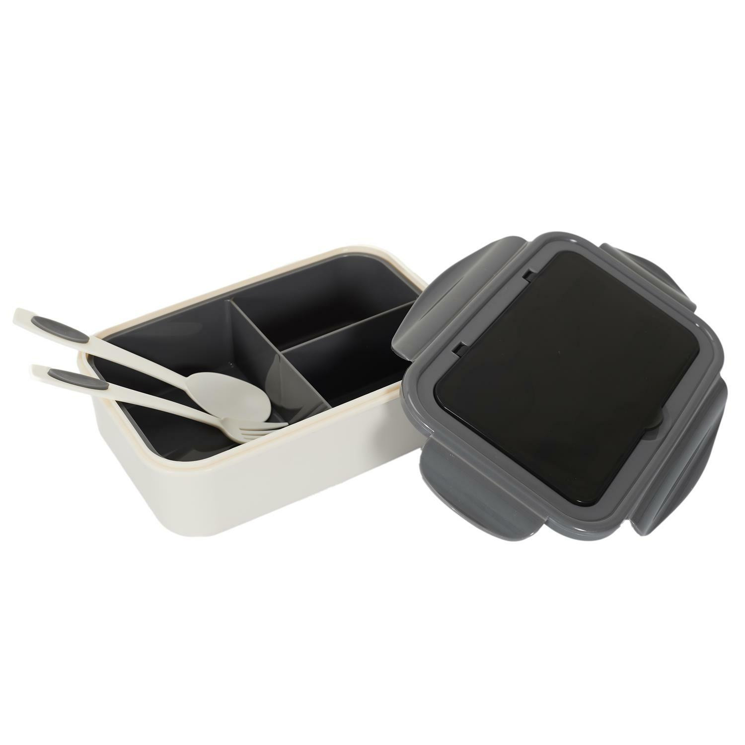 Lunch box single ze sztućcami i przegródkami 2,5 l