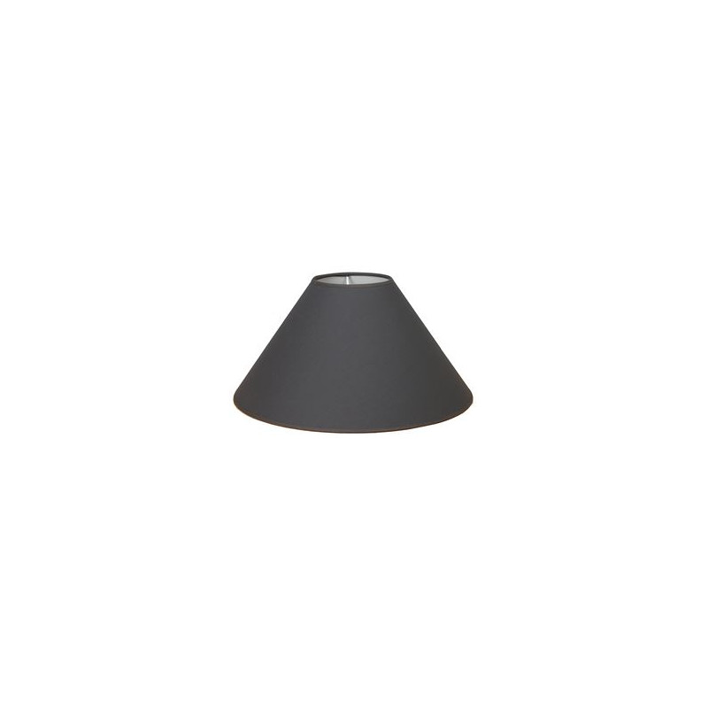 Abat-jour Tonkinois en coton anthracite Ø 40 cm NIEDERAU