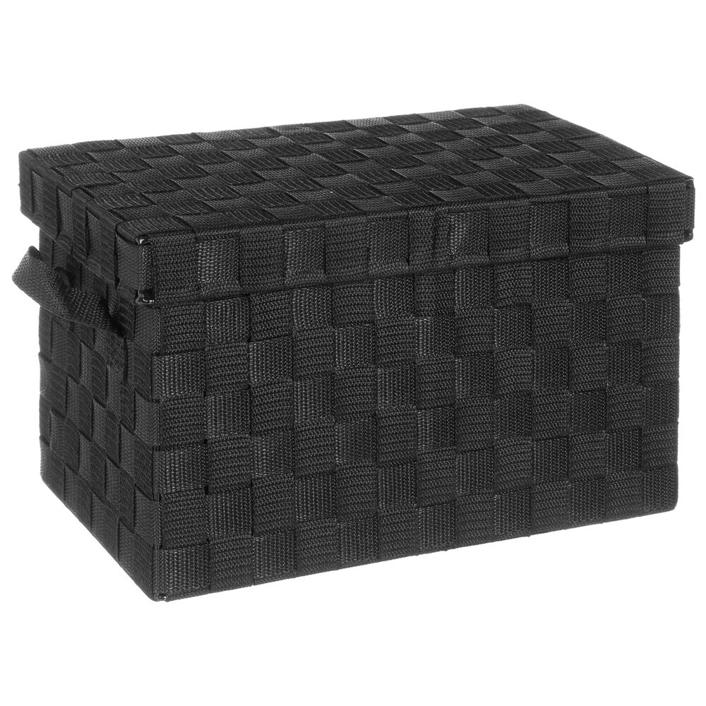 Caixa wc preto com tampa