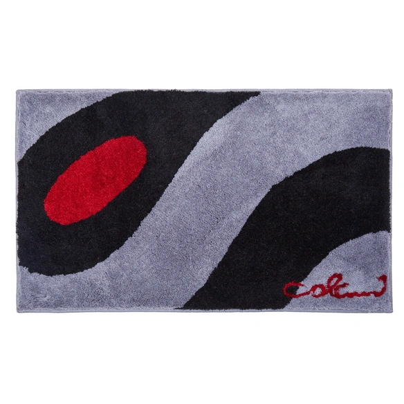 Badematte »Colani 35«, BxL: 80 x 140 cm, grau, aus 100% Polyacryl