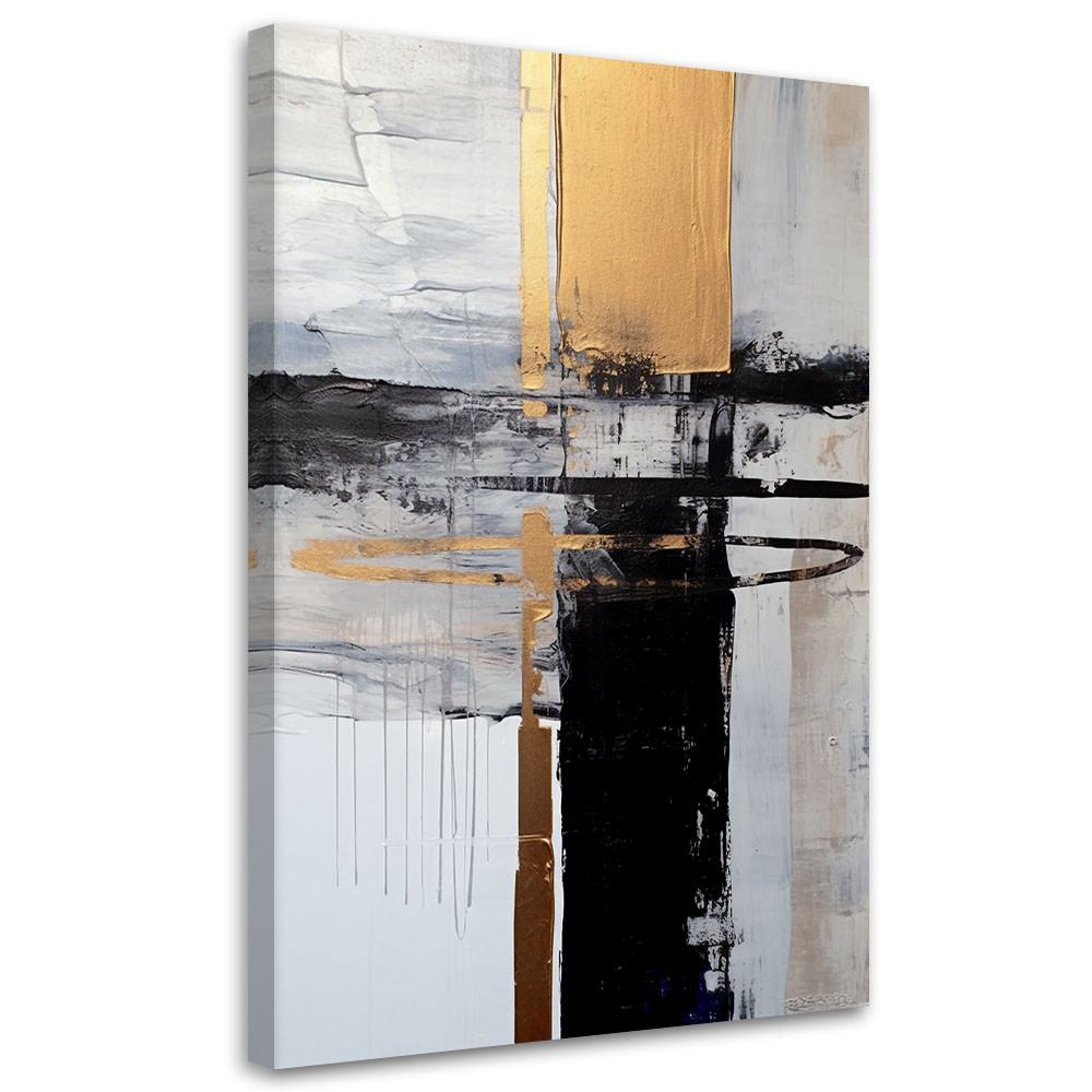 Feeby Obraz na płótnie, Złota abstrakcja Glamour 40x60