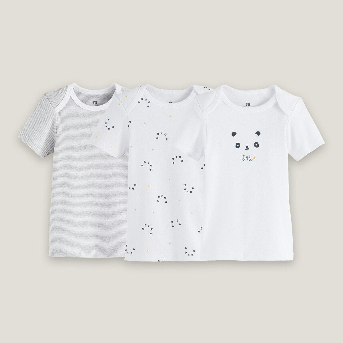 Lot de 3 maillots de corps, coton bio