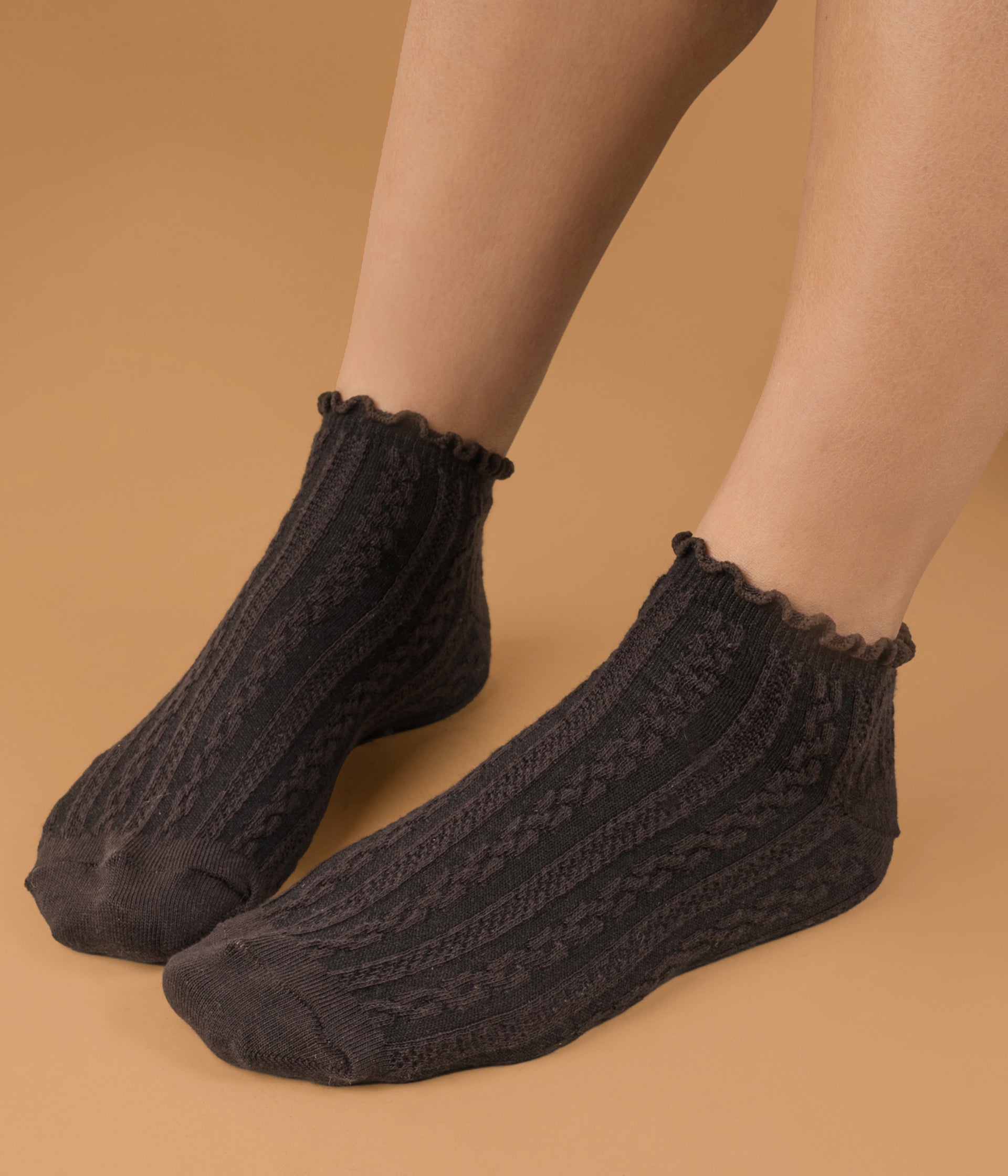 Chaussettes Nastasia chocolat