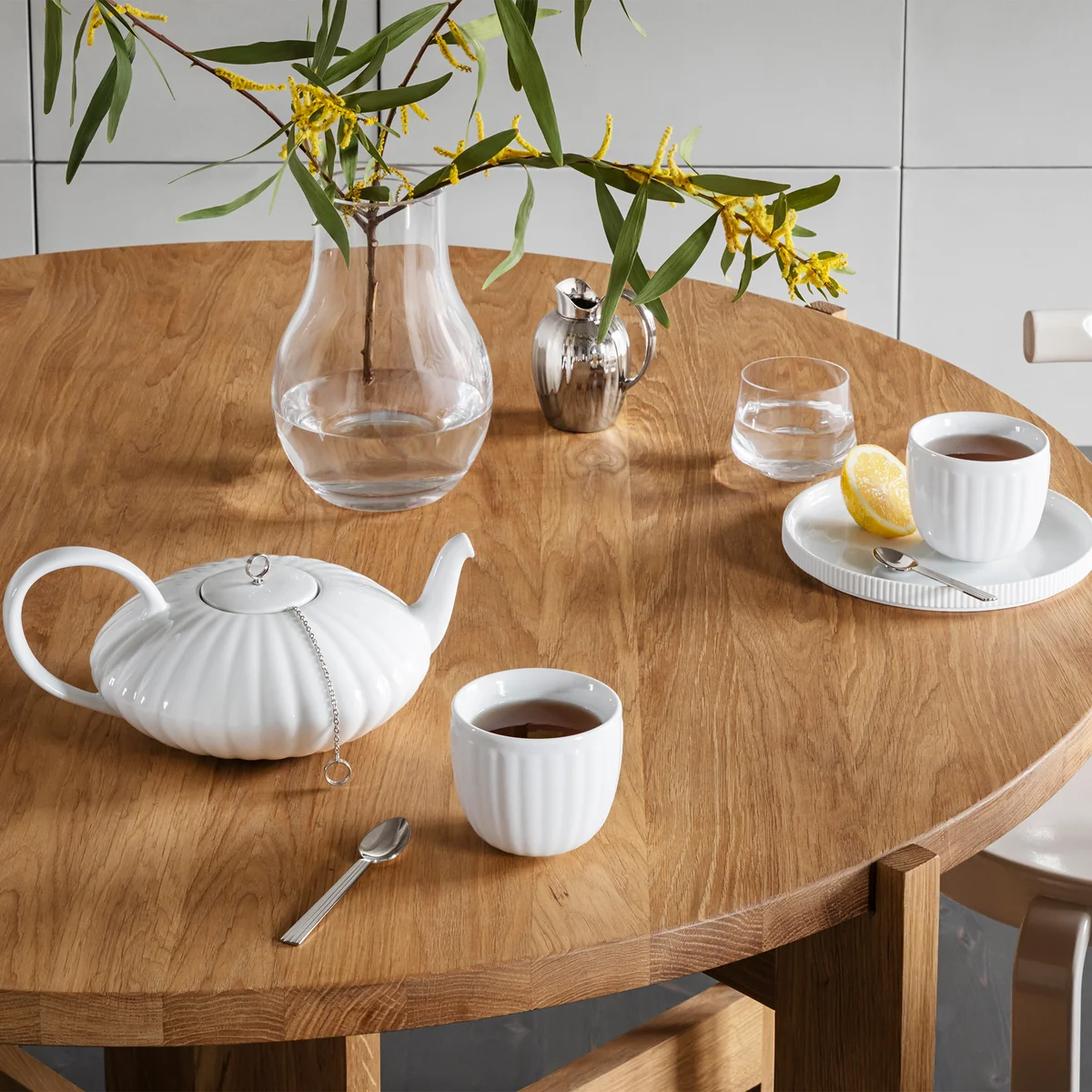 Georg Jensen - Bernadotte Thermo-Teebecher, weiß (2er-Set)