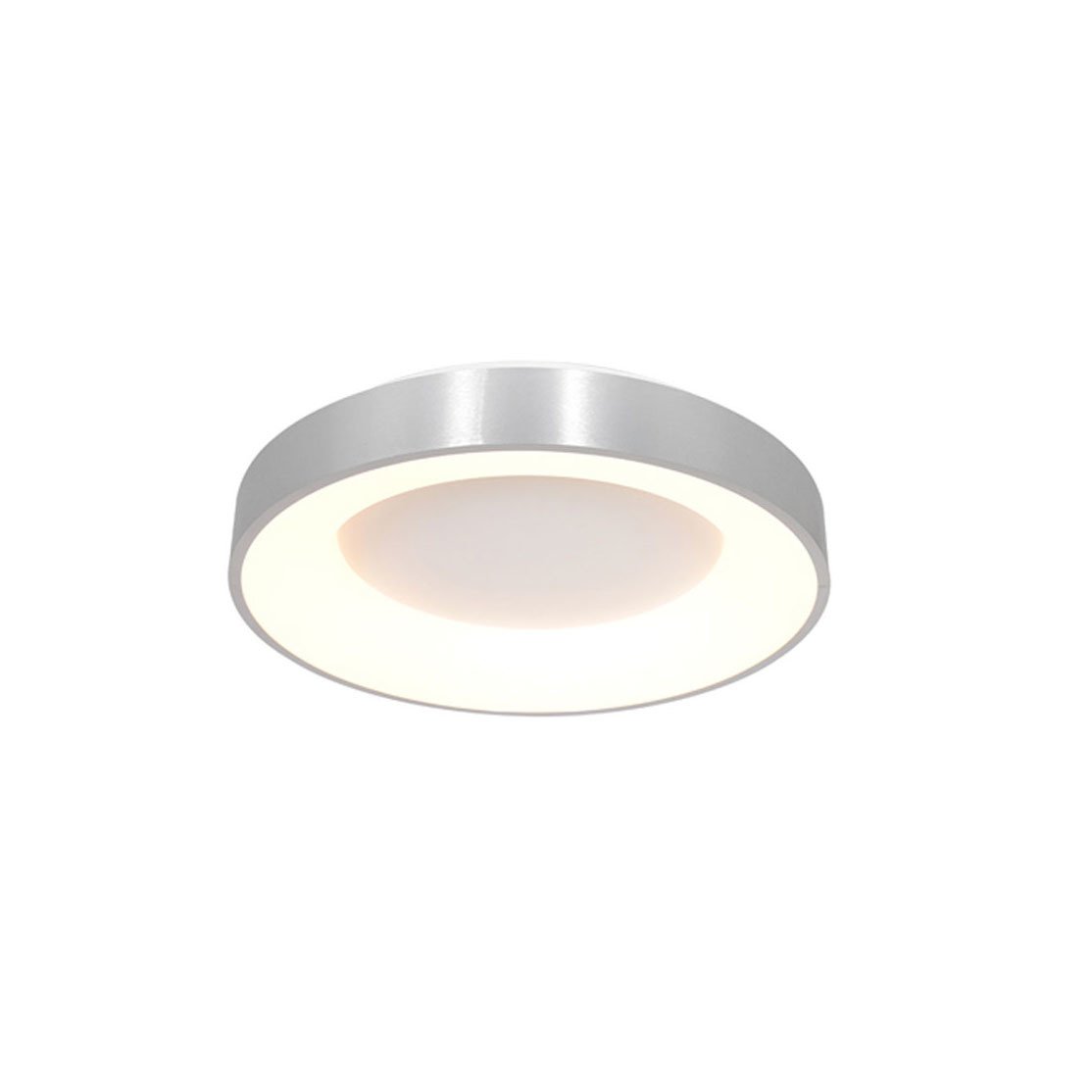 Steinhauer plafondlamp Ringlede - 1 lichts - 30x 9 cm - zilver