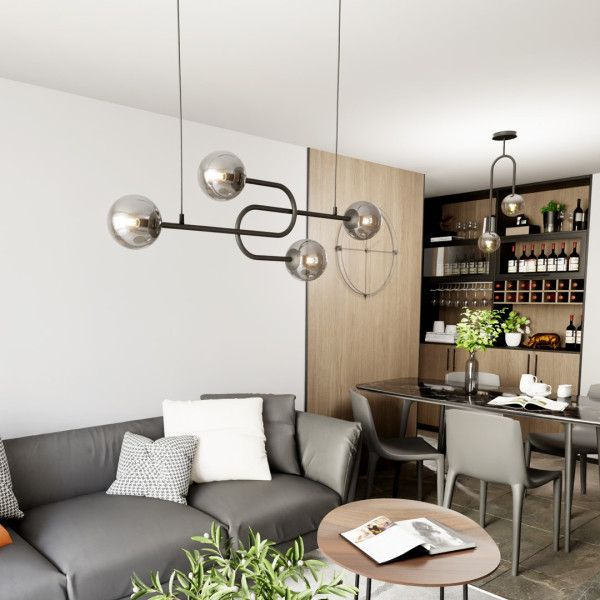 Lampa Sufitowa Atria 4 Bl Grafit