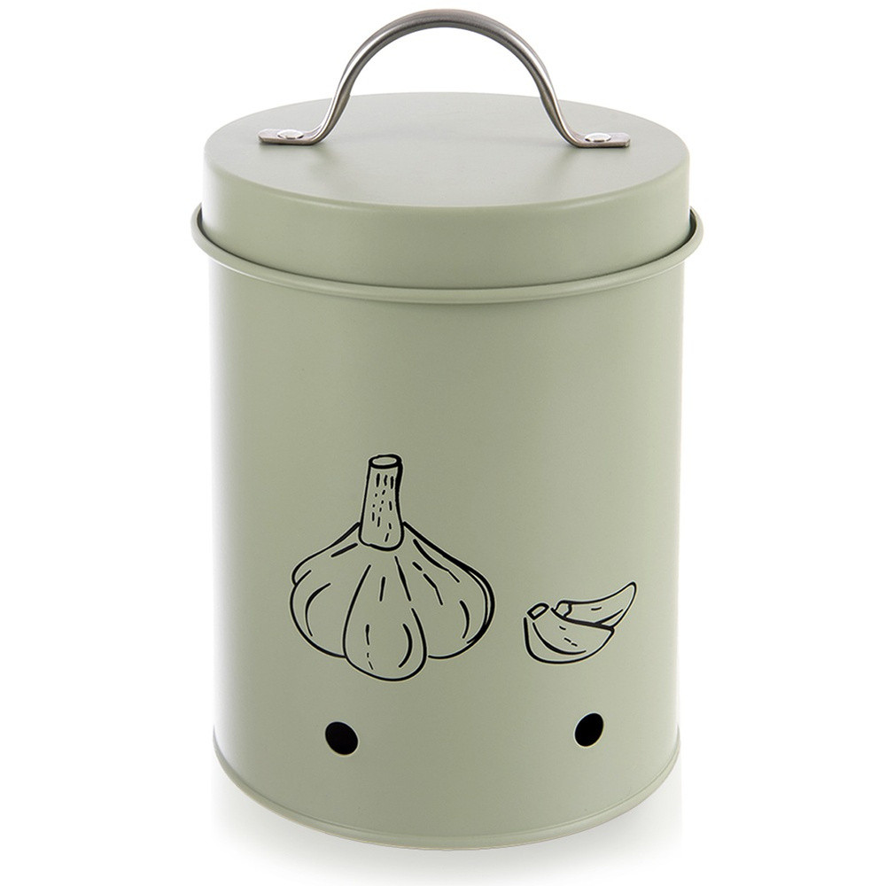 Pojemnik na warzywa i owoce metalowy zielony GREENISH 1,4 l