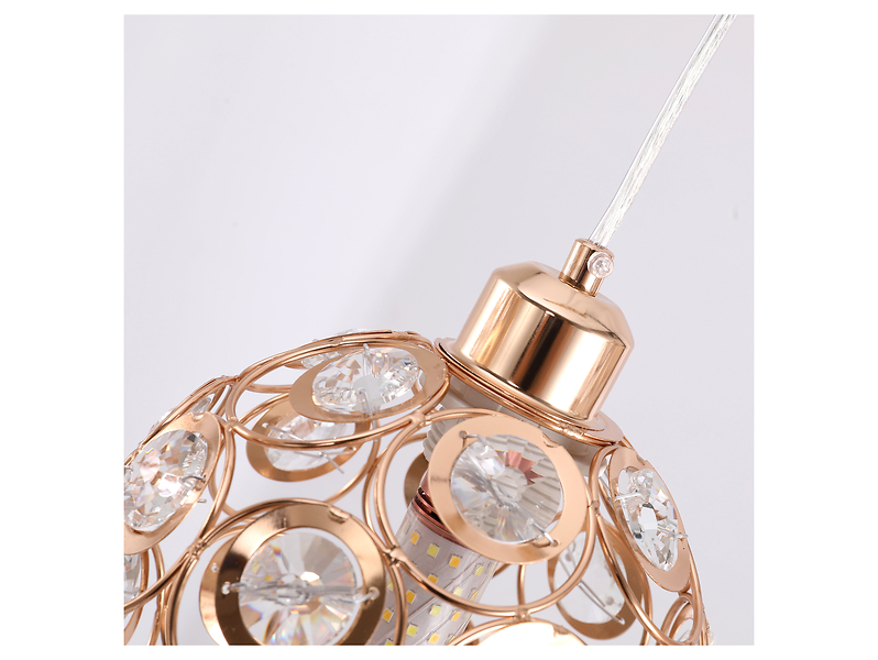 Lampa wisząca Florence stalowa 18 cm złota