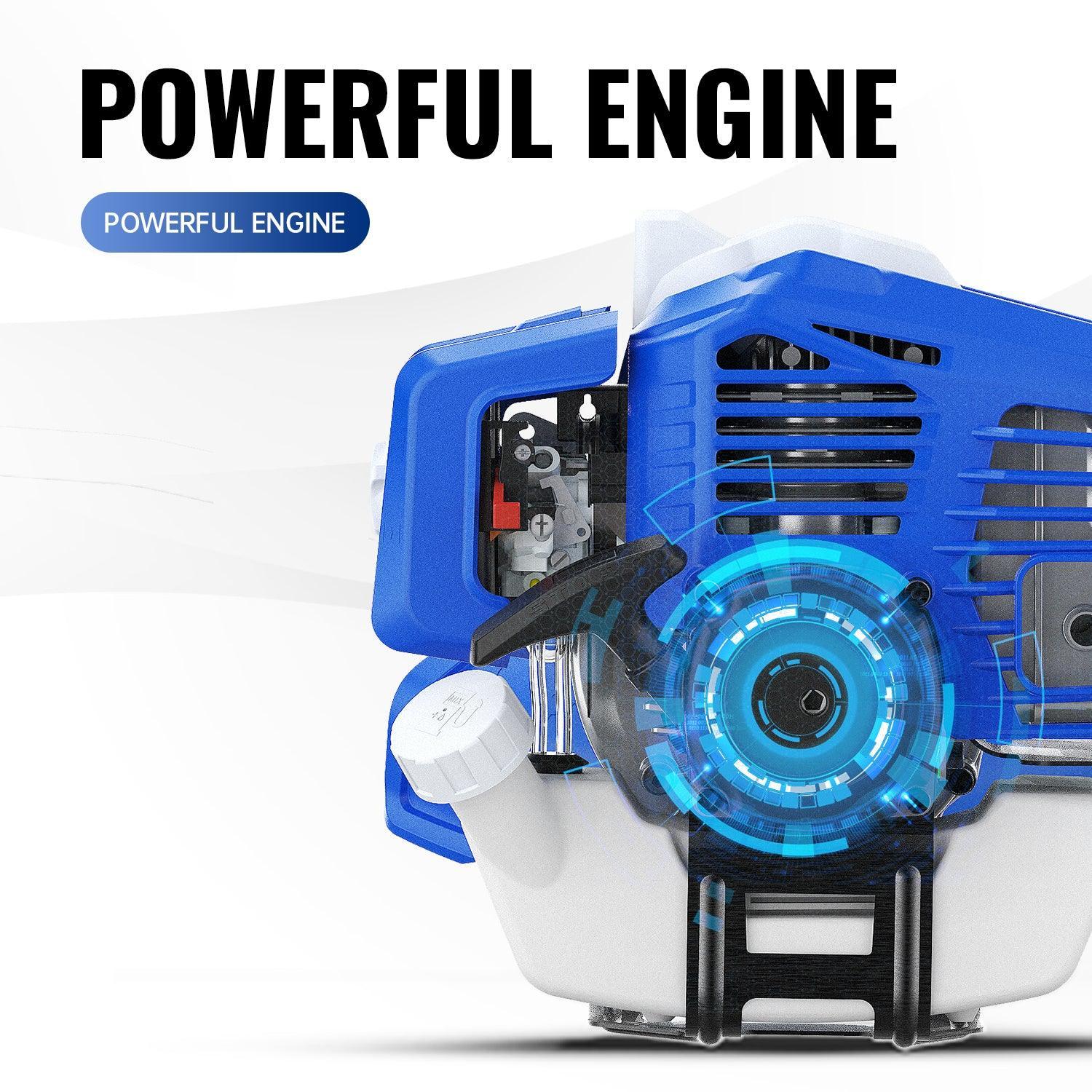 52cc Higher Fuel Efficiency Weed Wacker Gas Powered 3-in-1 String Trimmer