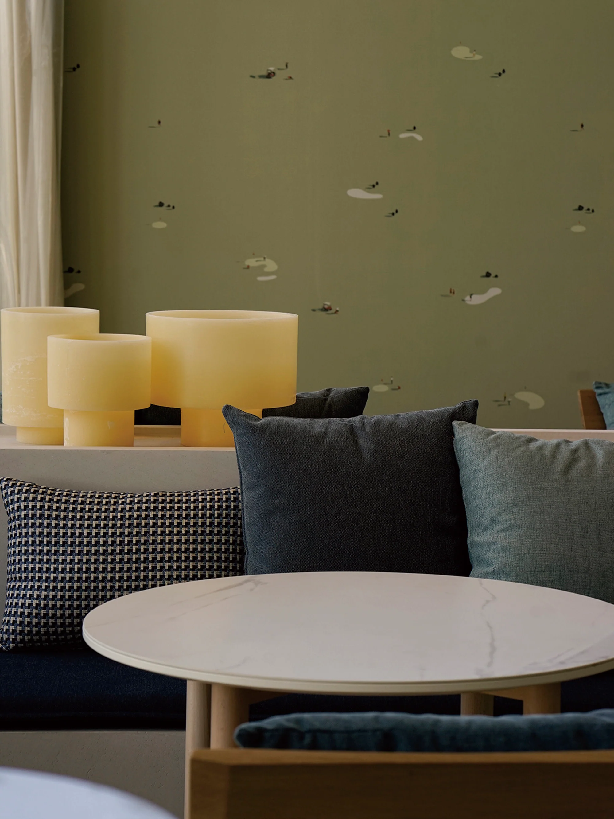 Handgefertigte große Kerze Granja