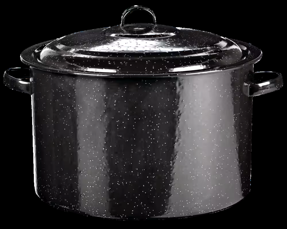 Enamel Coated Carbon Steel 7-Jar Capacity Canning Pot, 17-L