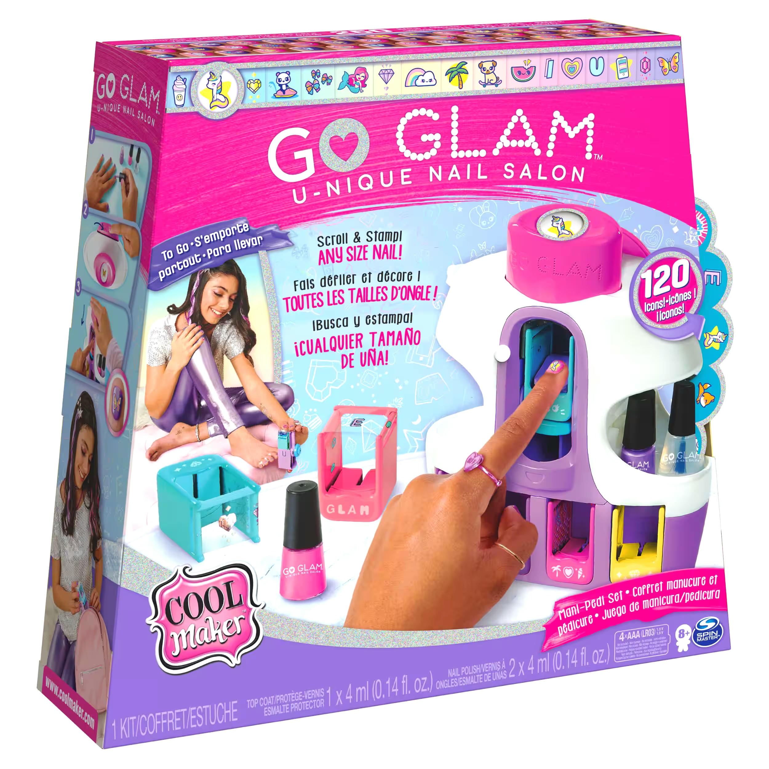 Cool Maker™ Go Glam Deluxe DIY Nail Stamper Salon Kit For Kids, Safe & Non-Toxic, Ages 8+