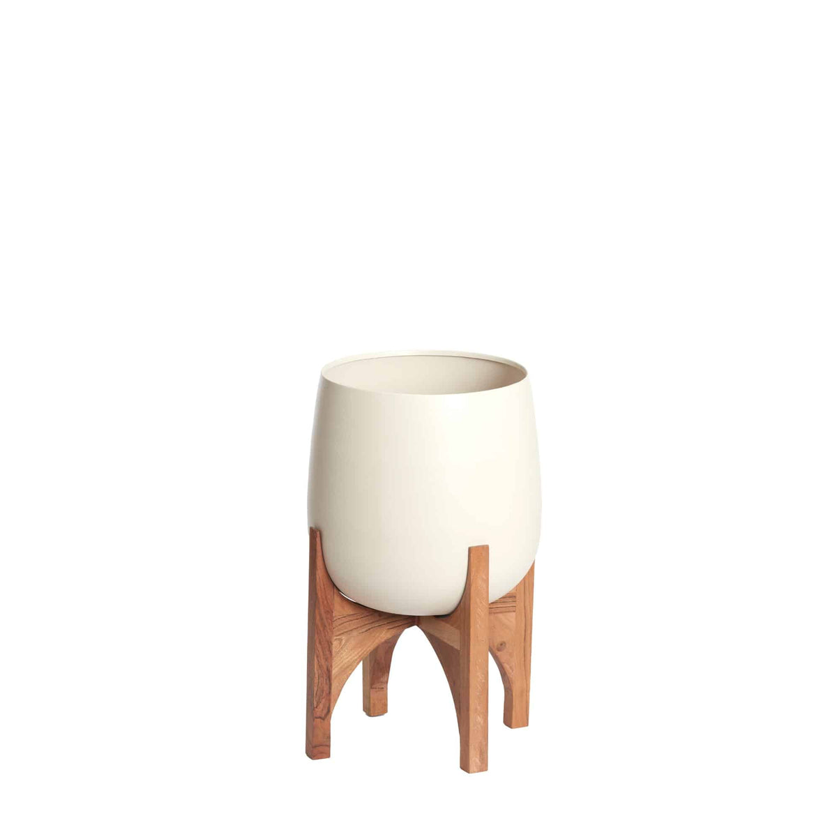 Light & Living bloempot Karuna - wit - Ø36cm