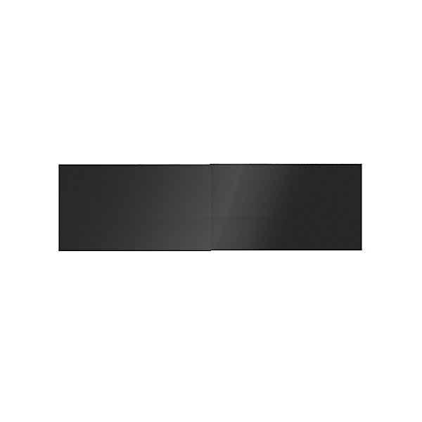 4 panneaux de portes coulissantes anthracite brillant GoodHome Atomia H. 56 x L. 98,7 cm