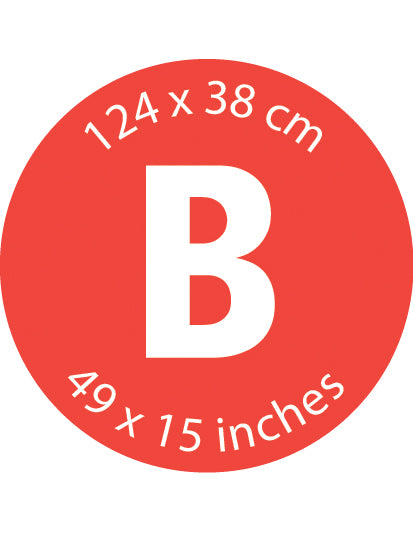 Brabantia Strijkplankhoes B, 124x38 cm, 8 mm foam - Denim Grey