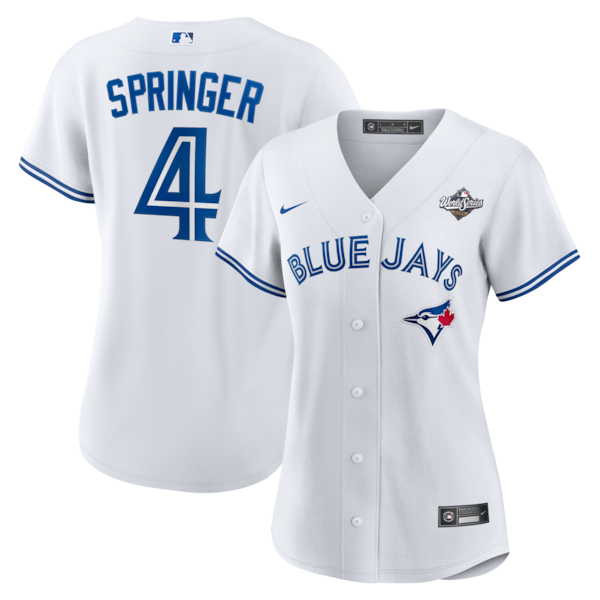 George Springer Toronto Blue Jays Nike Women's 2025 World Series Home Replica Player Jersey - White