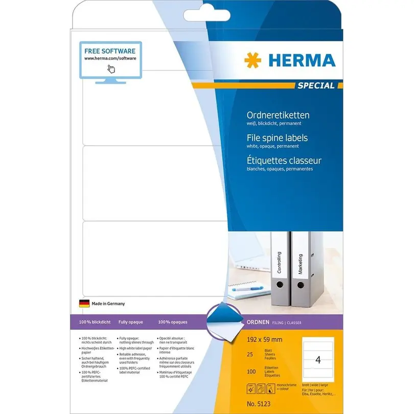 Etiketten 100er-Set Herma