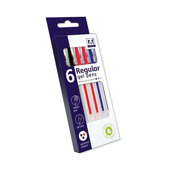 Regular Gel Pens 6 Pack