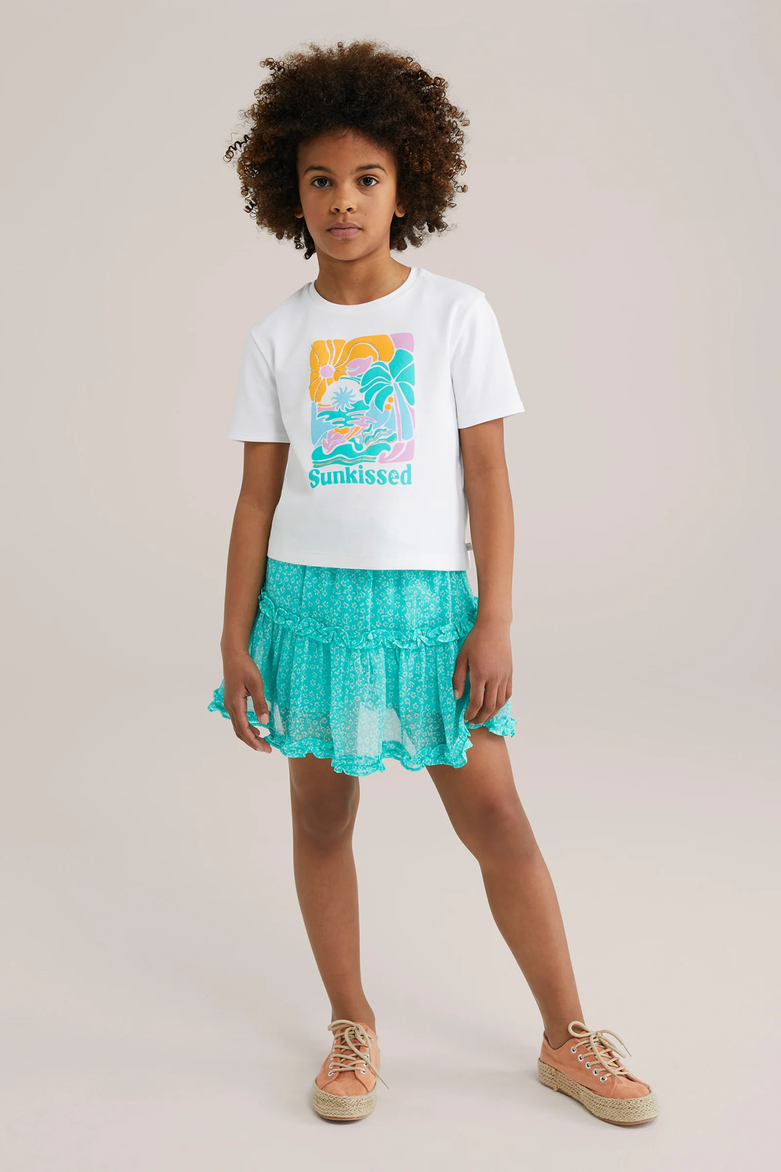 Meisjes skort met print