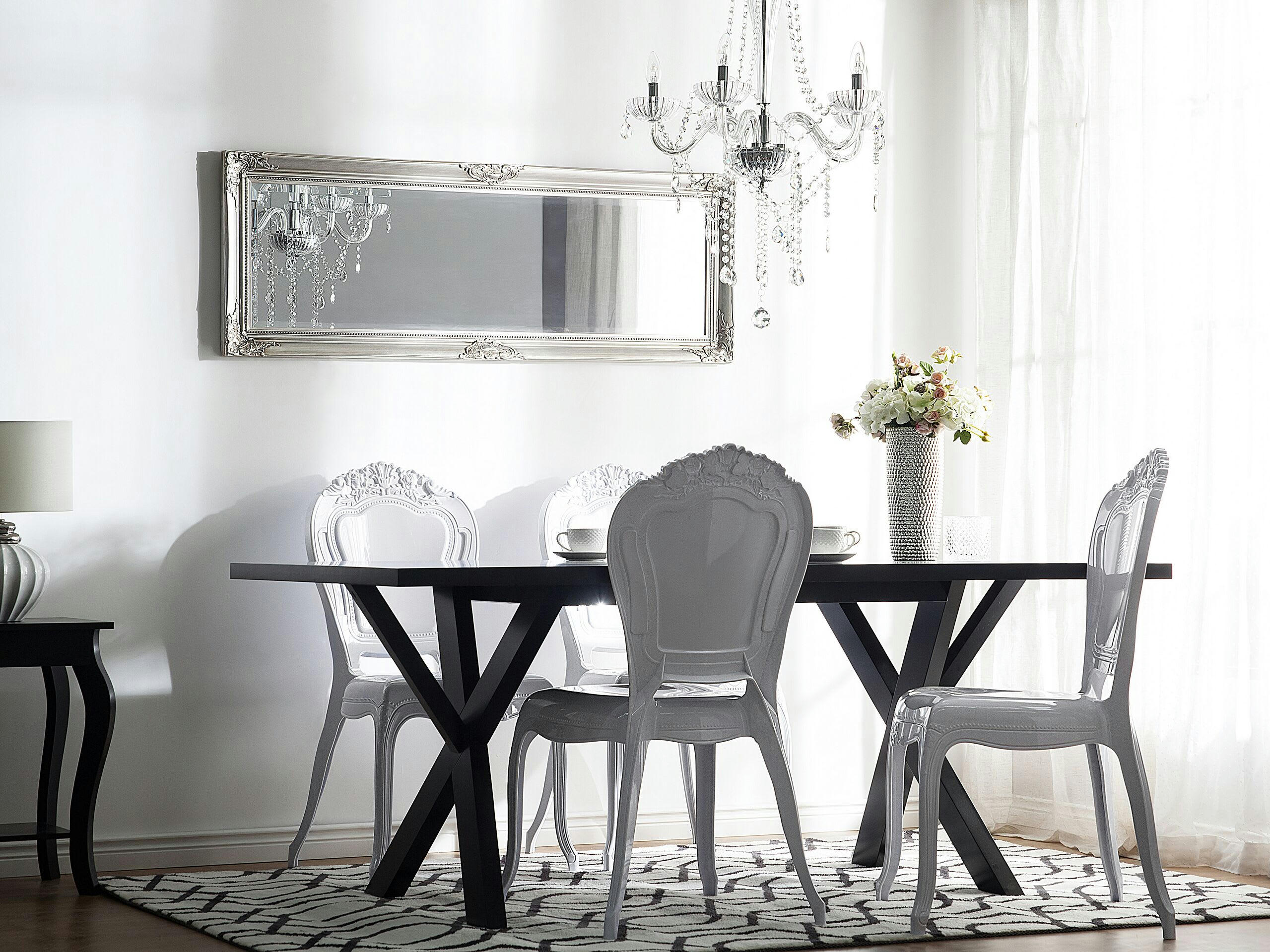 VERMONT - Lot de 2 chaises de salle à manger blanche