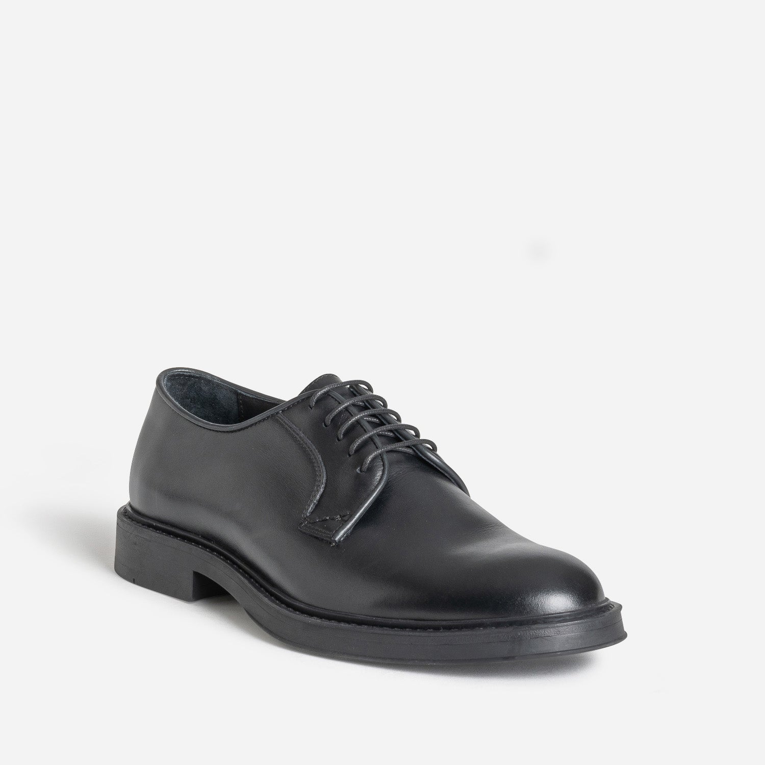 Derby noir cuir